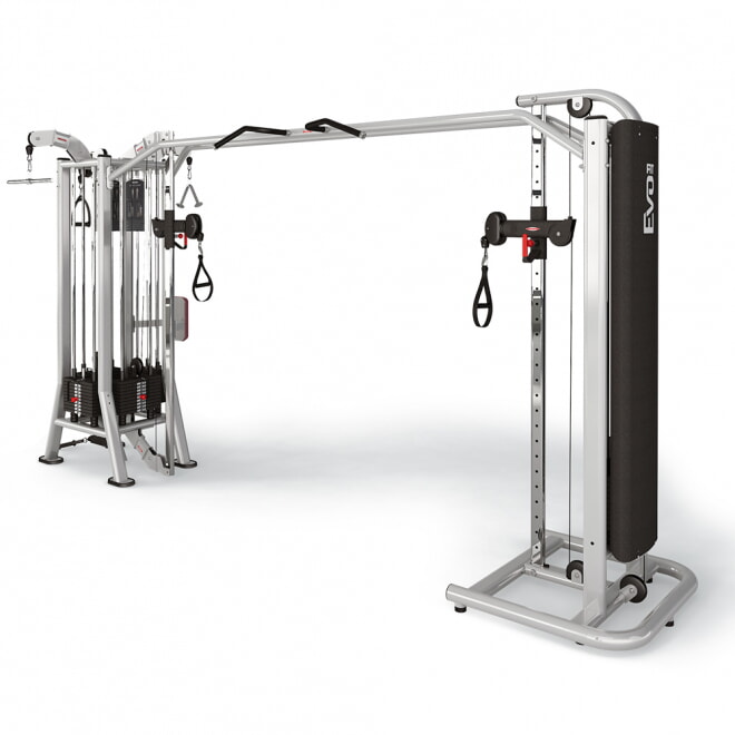 Многофункциональный тренажер PANNATA Fit Evo 4-Station Multi Gym + Adjustable Cable Station With Bar 1FE112-1FE124, фото