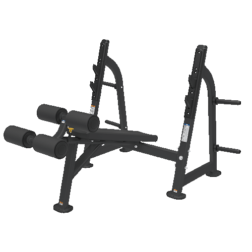 Скамья для жима с отрицательным наклоном BRONZE GYM BR-1013, фото