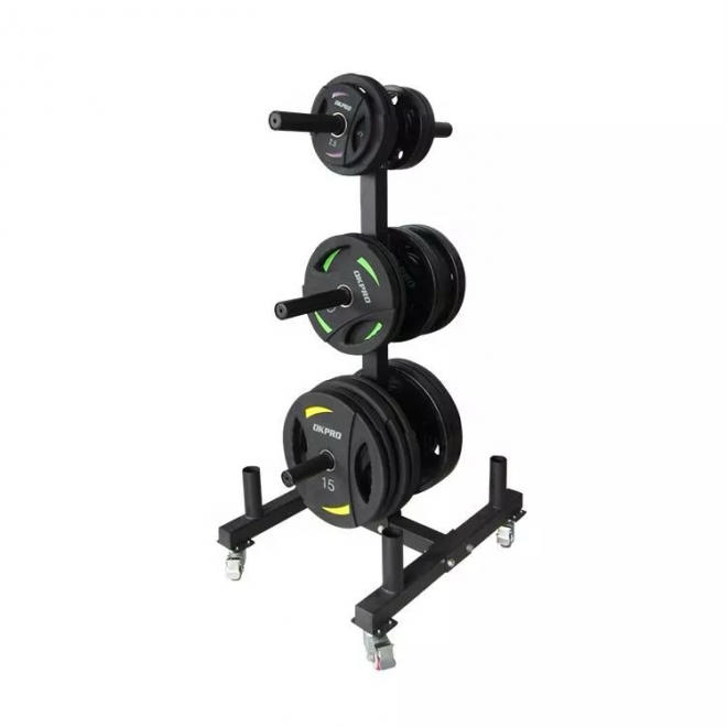 Стойка для дисков и грифов мобильная OKPRO OK0036C, фото