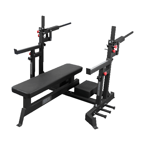 Скамья для жима пауэрлифтерская с механизмом подъема штанги BRONZE GYM AL-321, фото