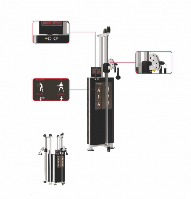 Двойная тяговая колонна IMPULSE FITNESS HSP-PRO002, фото