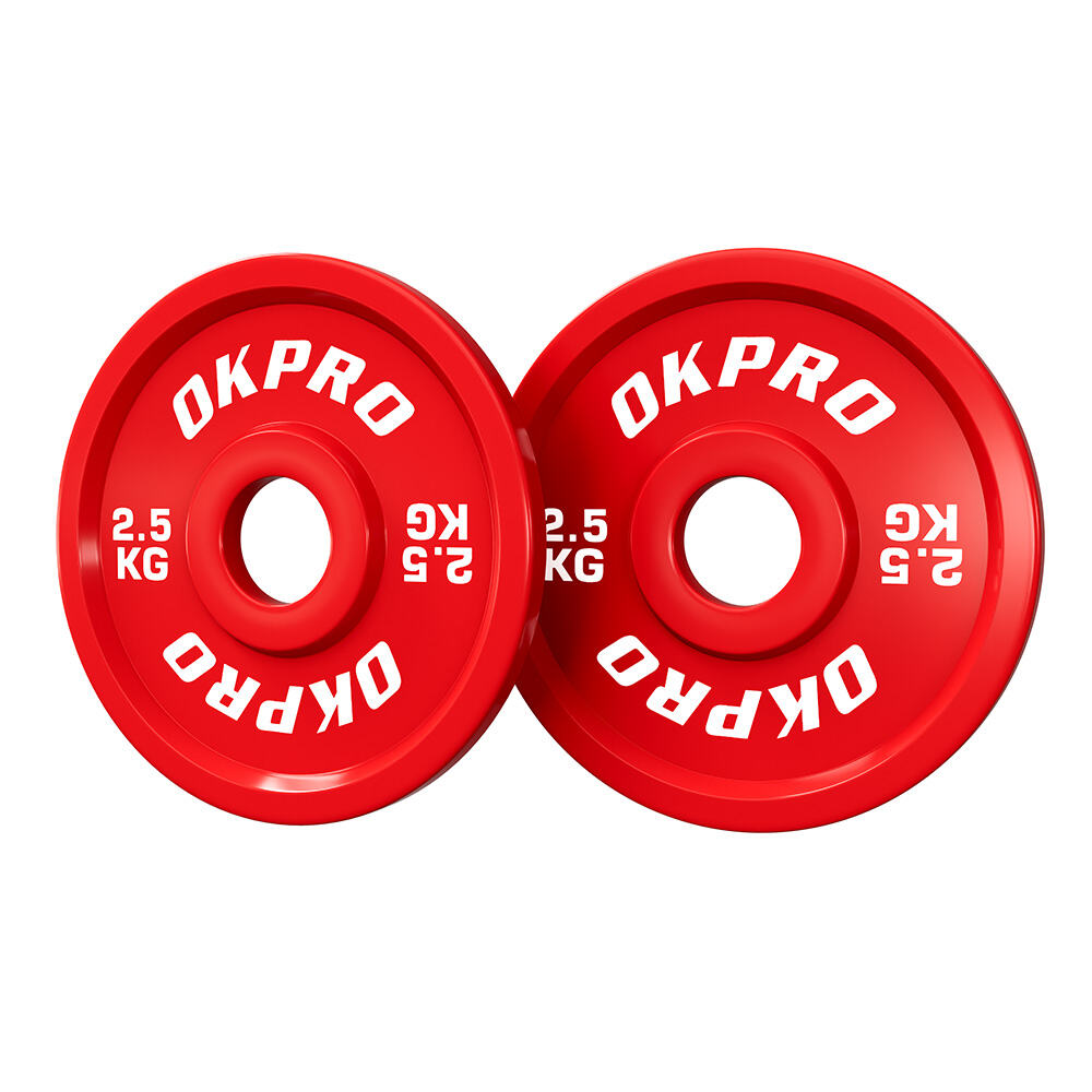Линейка дисков дополнительных обрезиненных OKPRO Fractional Plate OK2032 (Серия дробных весов от 0.5 до 5 кг), фото