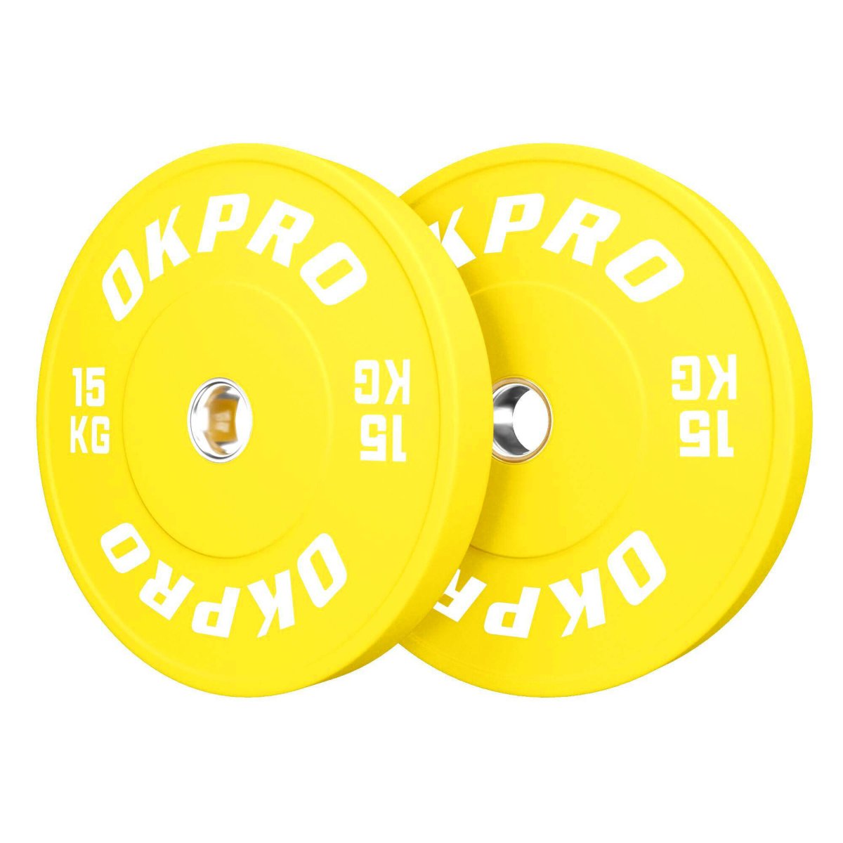 Диски бамперные обрезиненые OKPRO OK2006-2 Цветные