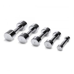 Набор хромированных гантелей TECHNOGYM Chrome Dumbbell 1-10 кг, фото