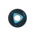 Диск олимпийский полиуретановый 1.25 кг OKPRO OK2037 Голубая вставка, фото